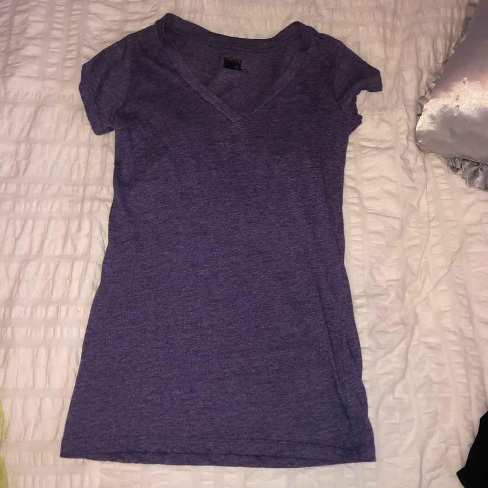 Purple v-neck